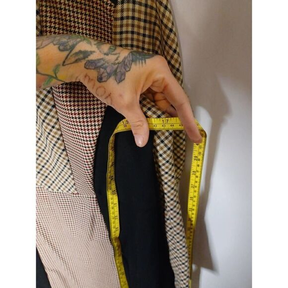 ZARA WOMAN PLAID DETAIL MOCKNECK BODYCON MINI DRESS SIZE M - Picture 4 of 5